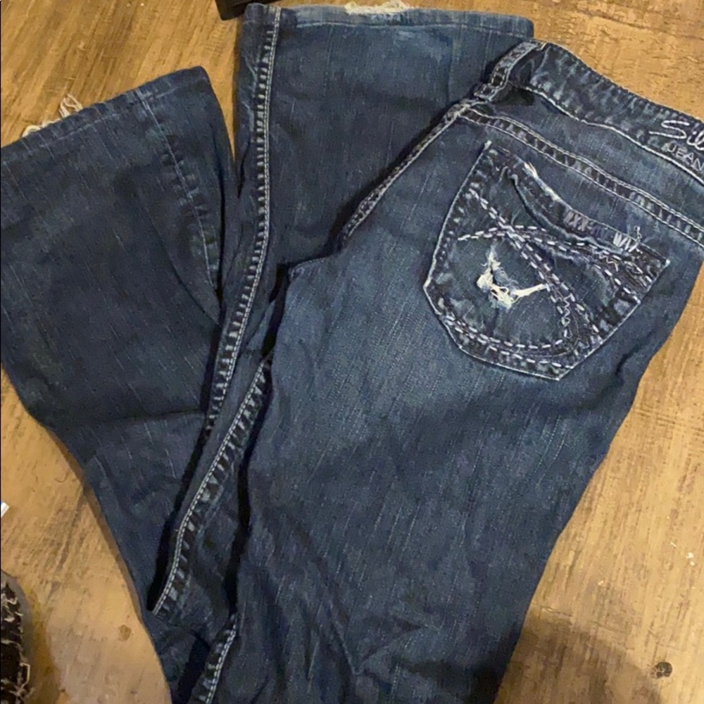 Silver jeans